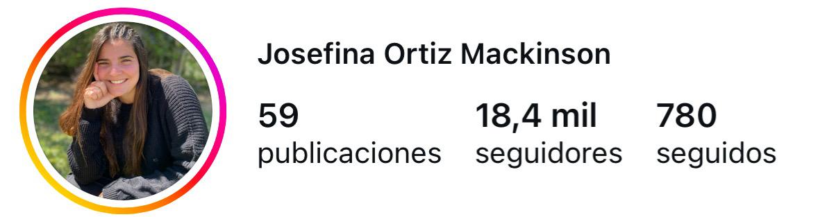 Josefina Ortiz Mackinson — 18.4k seguidores