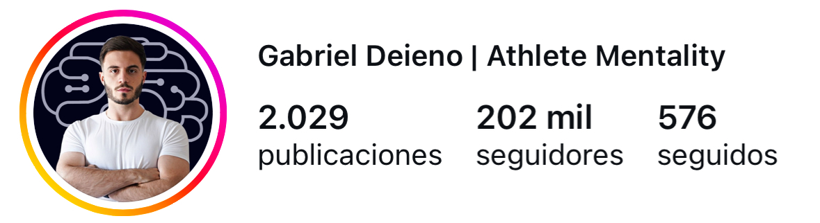 Gabriel Deieno — Athlete Mentality 202k seguidores